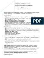 Recrutement D'un Responsable Administratif Et Financier