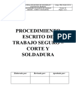 Procedimiento Escrito de Trabajo Seguro - Ejemplo 1