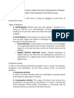 Access Class 11 Economics Indian Economic Development Chapter 7 - Employment: Growth, Informalisation and Other Issues