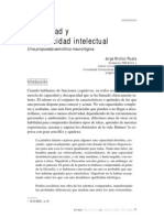 Capacidad y Discapacidad Intelectual :una Propuesta Semiótico-Neurológica