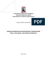 Universidade Federal de Pernambuco Centro de Ciências Da Saúde Departamento de Ciências Farmacêuticas