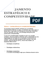 PLANEJAMENTO ESTRATÉGICO E COMPETITIVIDADE Aula 6