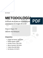 Evolución de La Ética en Investigaciones Psicológicas