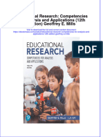 Educational Research Competencies For Analysis and Applications 12Th Edition Geoffrey E Mills Full Chapter