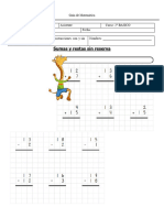 GUIA #14 3º MATEMÁTICA Adición y Sustracción Con y Sin Reserva