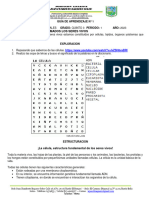 Ciencias Naturales 503 Guia #1 Como Estan Conformados Los Seres Vivos