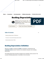 Backlog Depreciation