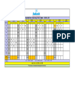 Foundation Evening Time Table: 2024 - 25: B P M2 P S C2 M2 E B