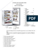 Countable and Uncountable Foods Activity 2P