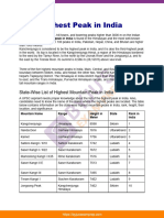 Highest Peak in India Upsc Notes 18