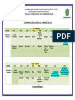 Cronograma Avaliações 1º Bimestre 2024