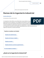 Ramas de La Ingeniería Industrial