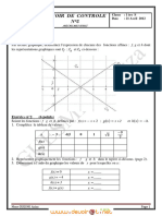 Devoir de Contrôle N°5 - Math - 1ère AS (2011-2012) Mme GUESMIA Aziza