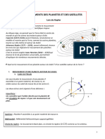 Chapitre 4D Complété Mouvement Des Planètes Et Des Satellites