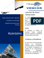 FICHA TÉCNICA ACEROZINC Cambios