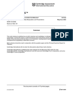 Cambridge IGCSE™: Information and Communication Technology 0417/22 May/June 2022