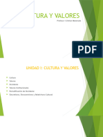 Cultura y Valores (Unidades I y II)