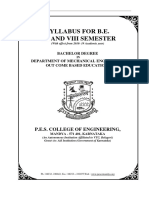 Me - Vii and Viii Sem Syllabus