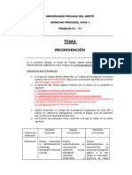 T1 - Procesal Civil I - Reconvención - AÑO 2024