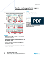 SARS-CoV-2 Replication in Airway Epithelia Requires Motile Cilia and Microvillar Reprogramming