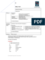 Lesson Plan Weekend Small Talk