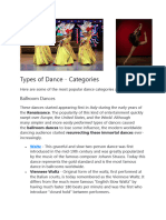 Types of Dance