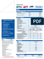 Standard Specifications: Alternator Options