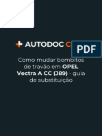 PT Como Mudar Bombitos de Travao em Opel Vectra A CC j89 Guia de Substituicao