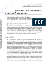 O P U D M N: Ptical Roperties and Ltrafast Ynamics OF Etallic Anocrystals