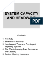 System Capacity & Headways