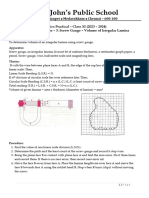 Physics Lab Manual - Class 11 Experiment No. 3