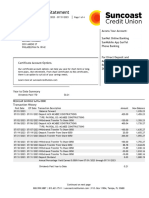 Suncoast Bank Statement July