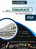 IIT Tirupati - IITian MScWale