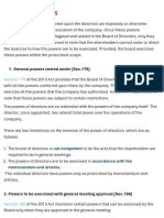 Powers and Duties of Directors