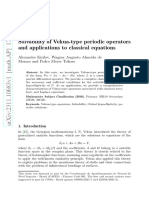 Solvability of Vekua-Type Periodic Operators and Applications To Classical Equations