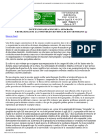 Institucionalización de La Geografía y Estrategias de La Comunidad Científica de Geógrafos