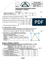 Maths 2nd C DSN°4 16 Mars 2024