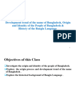 Origin and Identity of The People of Bangladesh and History of The Bangla Language