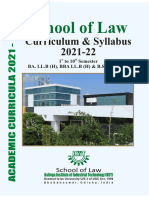 1st To 10th Semester Syllabus LLB Final 2021