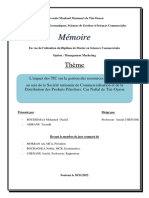 L'impact Des TIC Sur La Gestion Des Ressources Humaines Au Sein de La Société Nationale de Commercialisation Et de La Dis 1