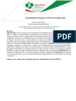 Efecto Emocional Del Aislamiento Social Por COVID 19 en Adolescentes CUBA