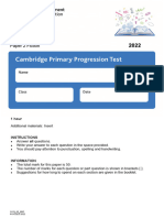 Pro. Test English Yr 3 2022 Paper 2 Fiction