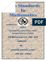 Ecz Maths p1 2023 - 2016 Compiled by KDC