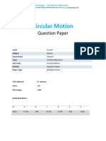 22 - Circular Motion Multiple Choice QP