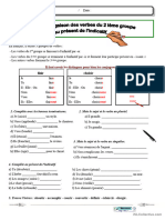 La Conjugaison Des Verbes Du Deuxième Groupe