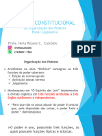 Constitucional I - Da Organização Dos Poderes e Poder Legislativo