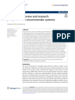 A Systematic Review and Research Perspective On Recommender Systems