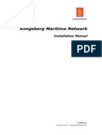 Kongsberg Maritime Network: Installation Manual