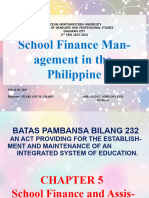 School Finance Management in The Phils - Pearl