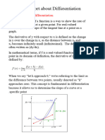 A Report About Differentiation